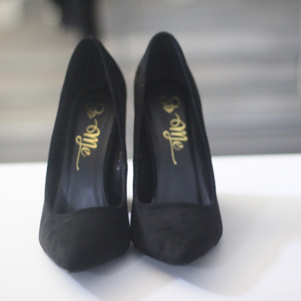 Fashion Nova Black Block Heel Pump